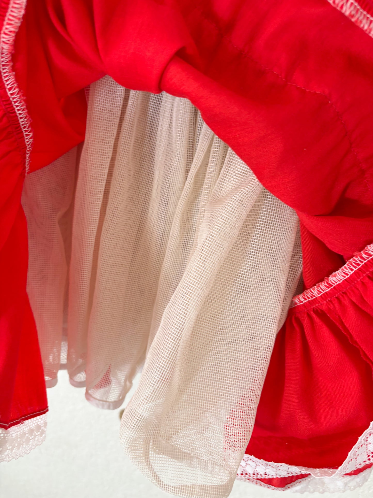 Vintage Small World full circle party dress.