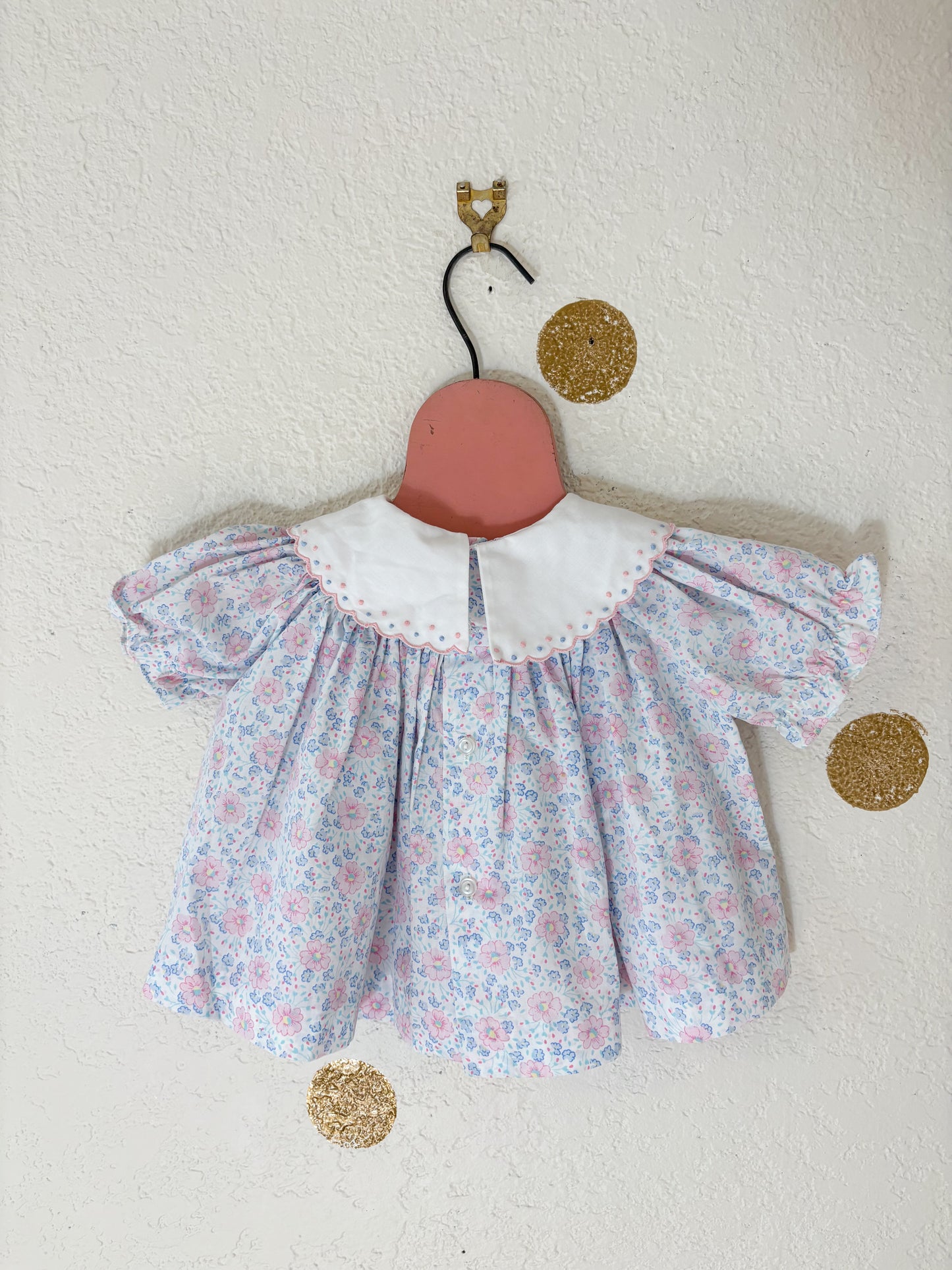Vintage Alison Scott floral baby set.