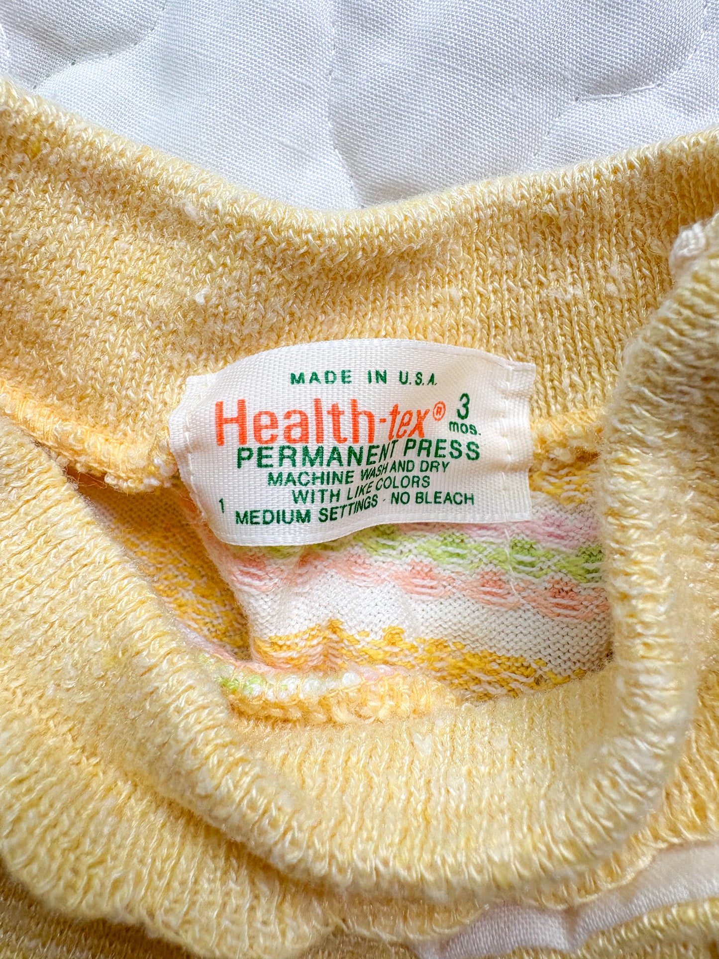 Vintage Healthtex Lollipop Baby romper + matching top set.