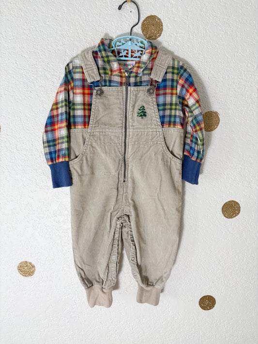 Vintage Gymboree corduroy romper.