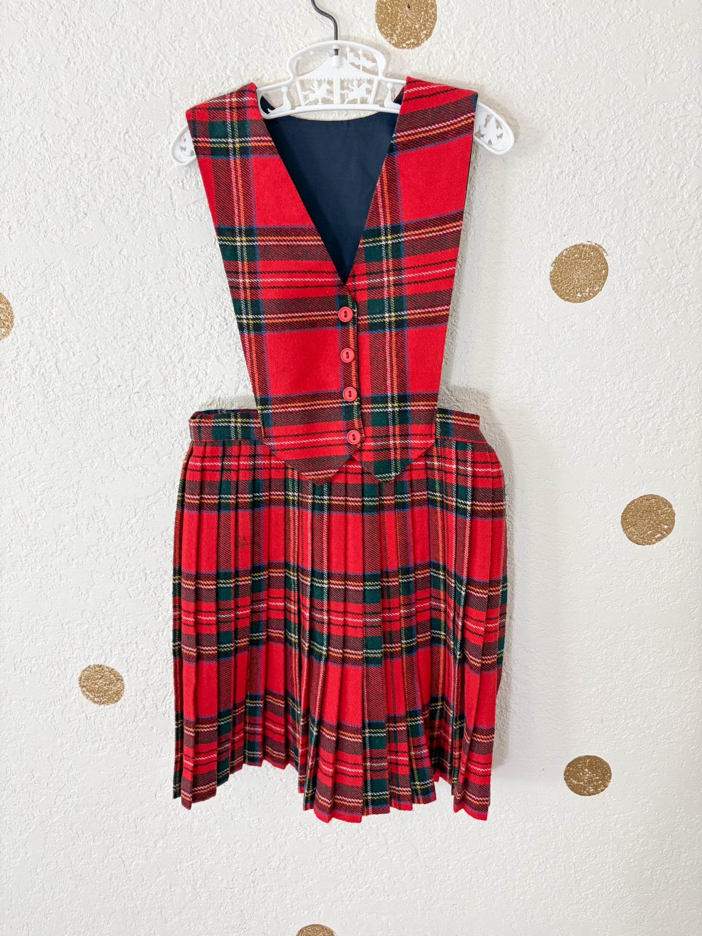 Vintage plaid/tartan made in Ireland dress.