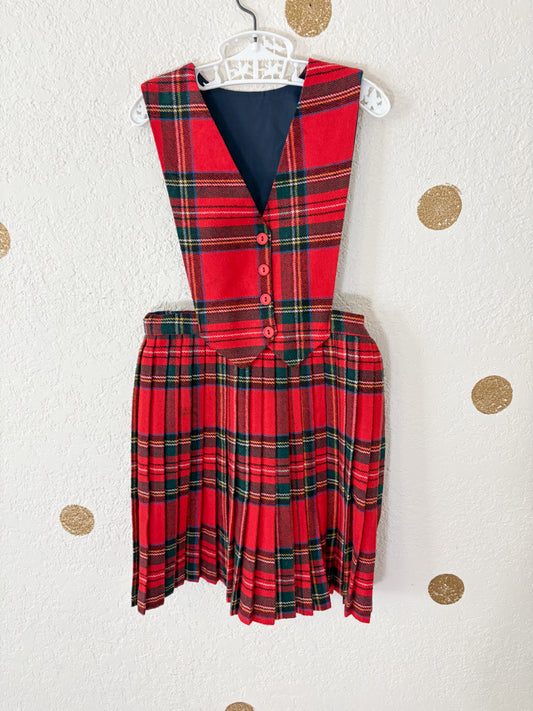 Vintage plaid/tartan made in Ireland dress.