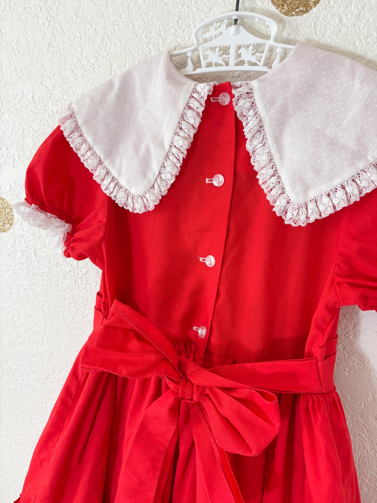 Vintage Small World full circle party dress.