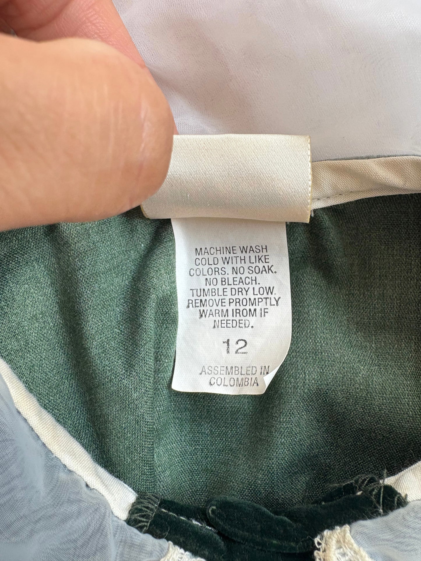 Vintage Oshkosh Collection velvet baby dress.