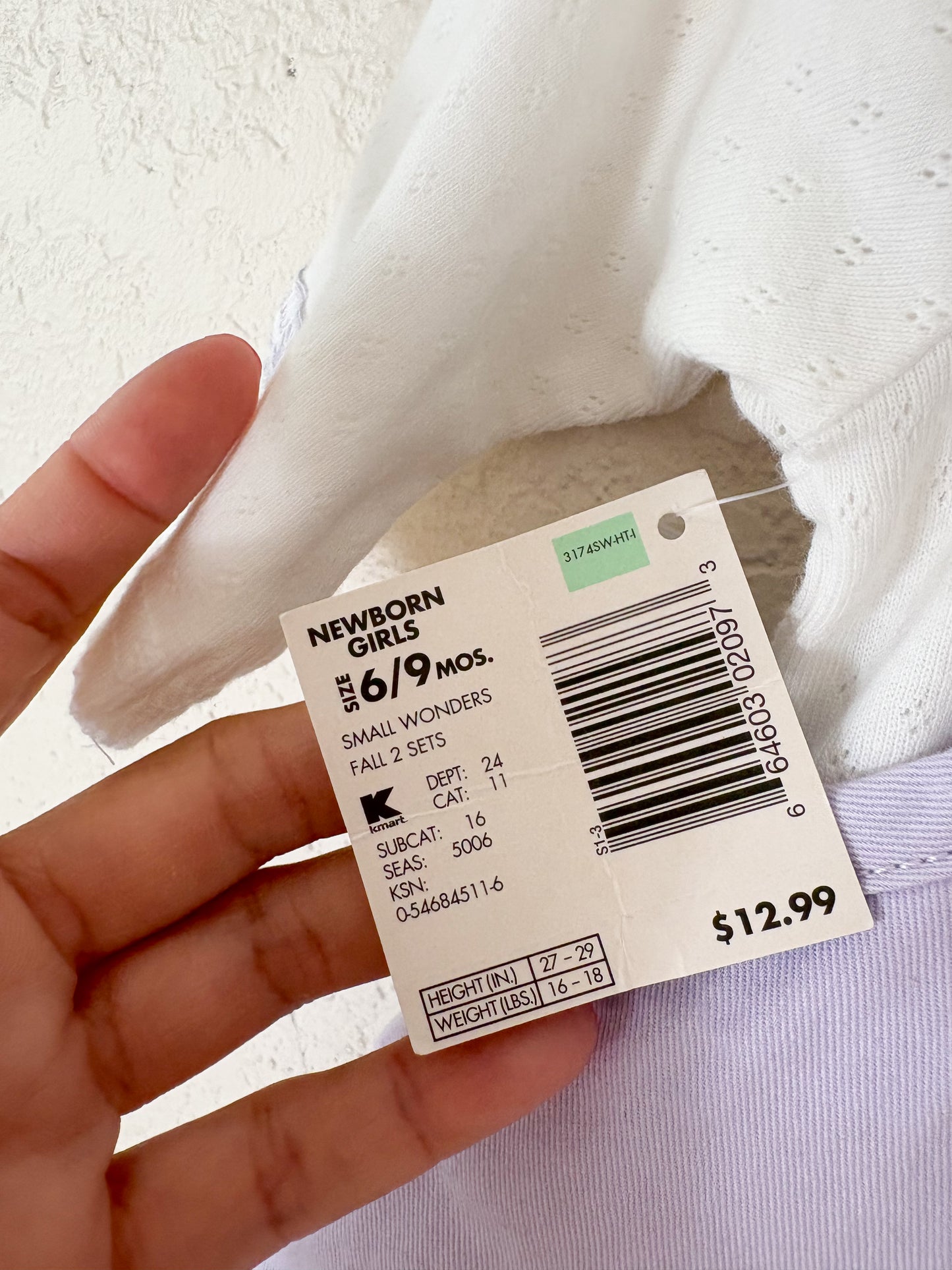 NWT y2k Small Wonders 2 piece baby set.