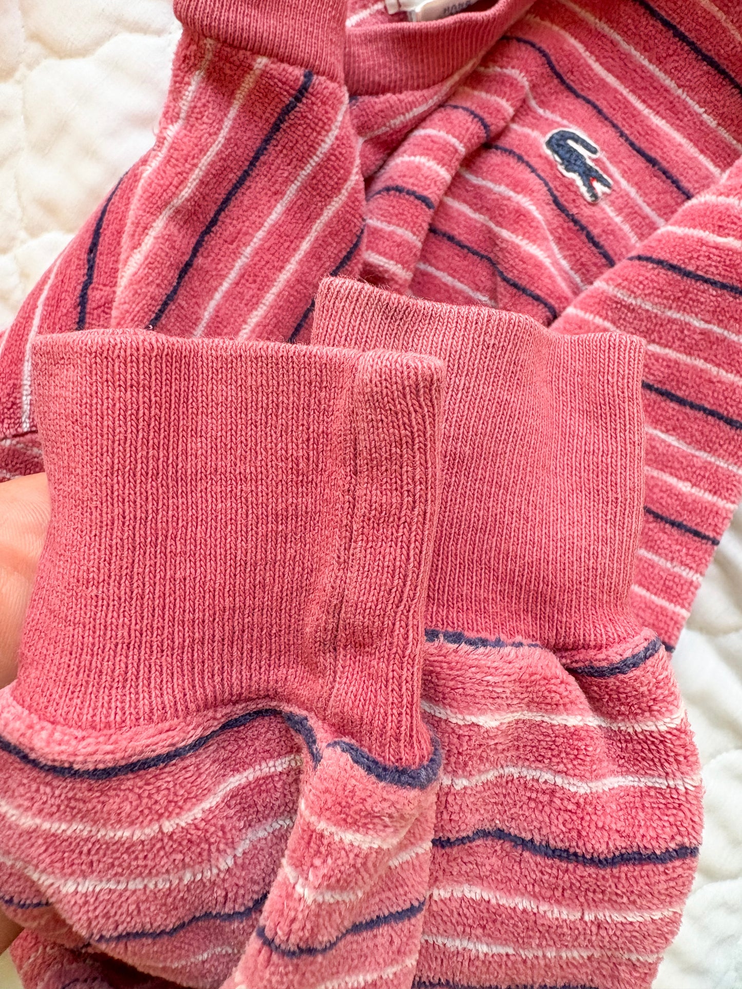 Vintage Lacoste GN long sleeve velour top.