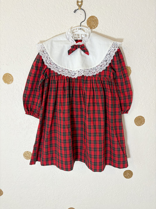 Homemade vintage plaid dress.
