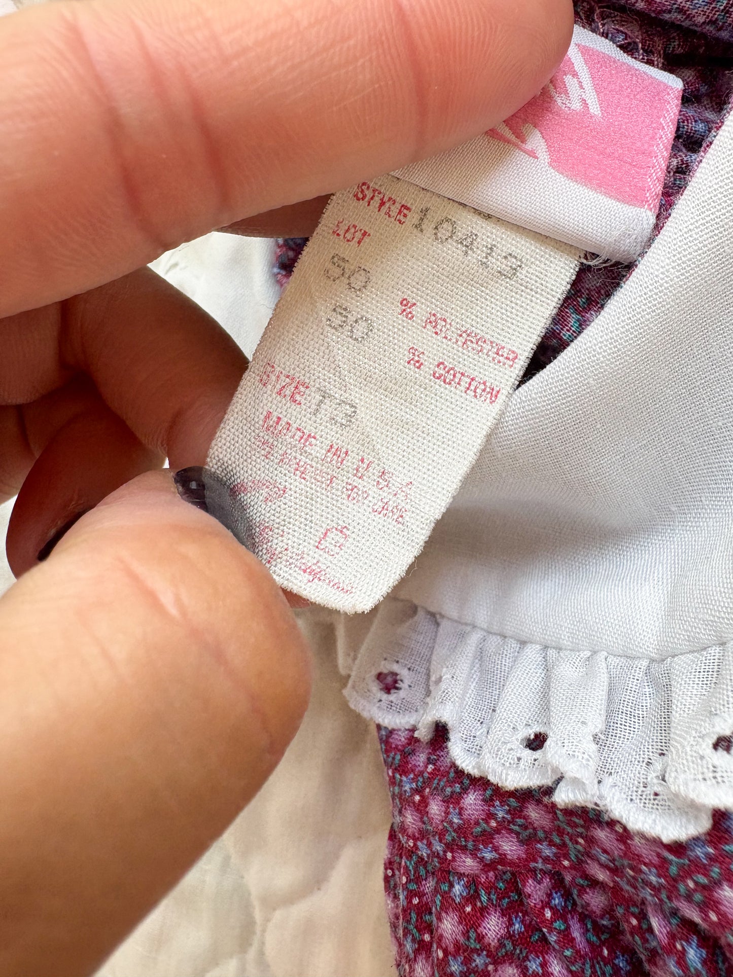 Vintage Evy dainty floral toddler dress.