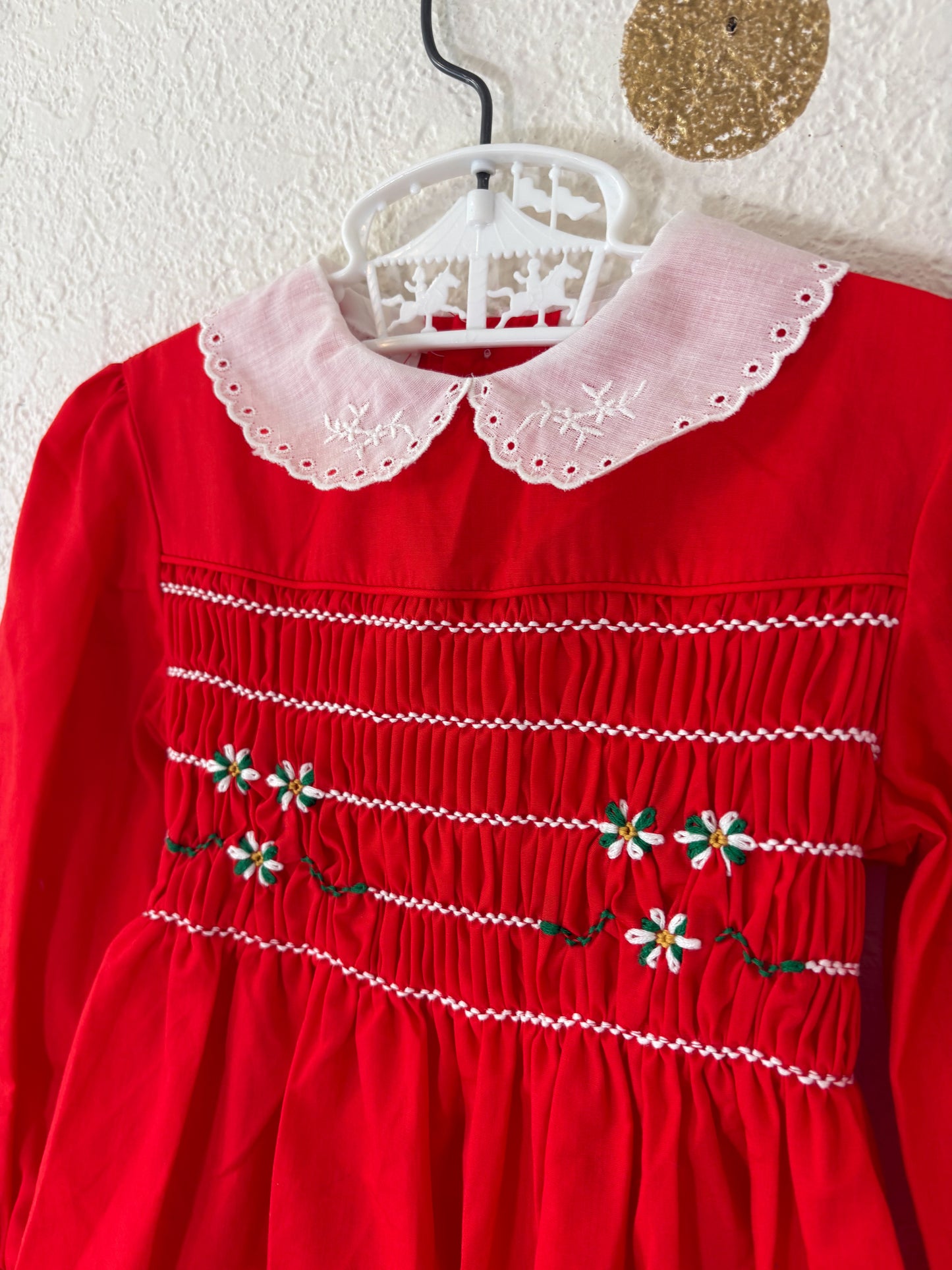 Vintage smocked toddler dress