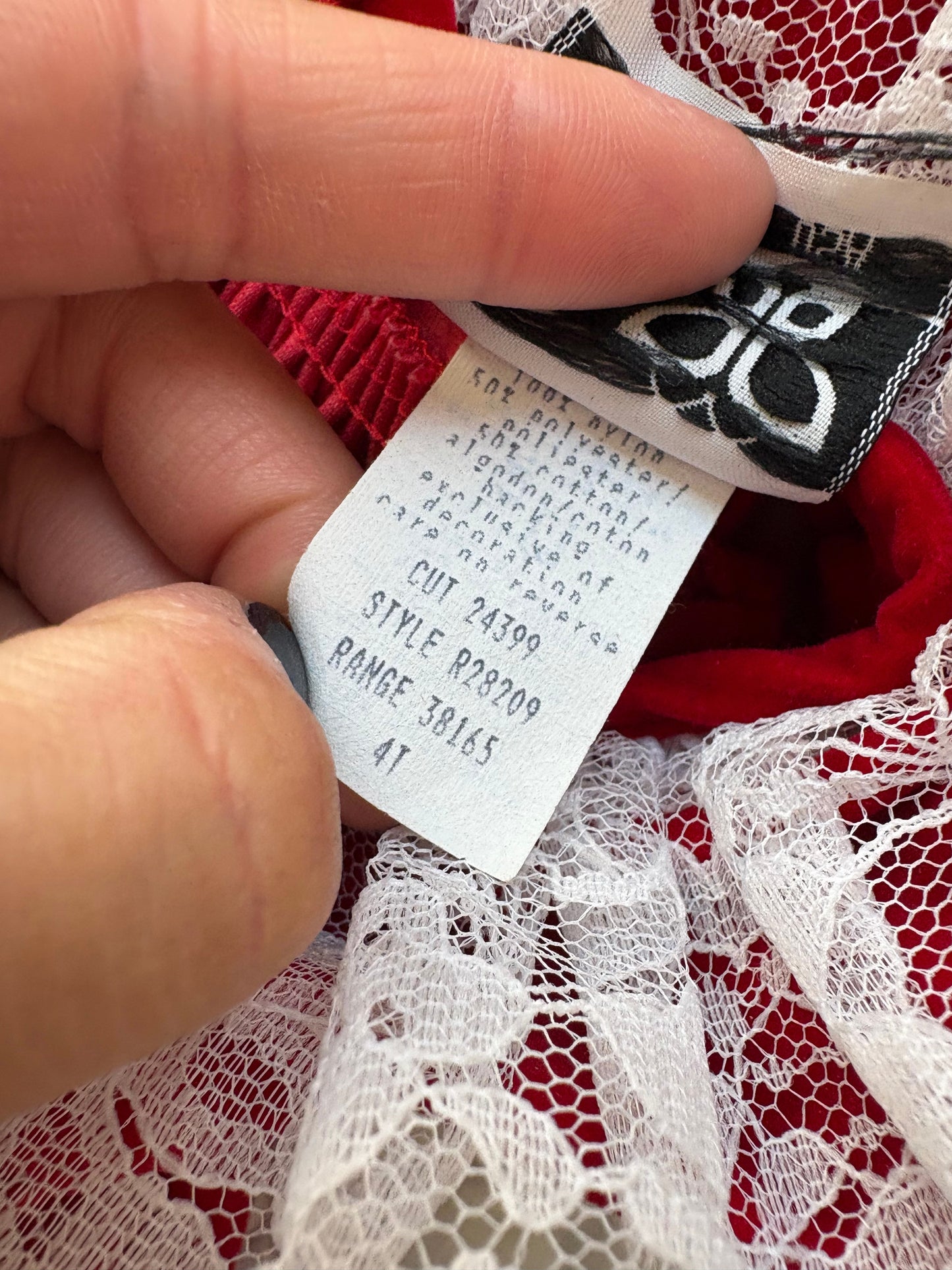 Vintage JoLene toddler velvet dress.