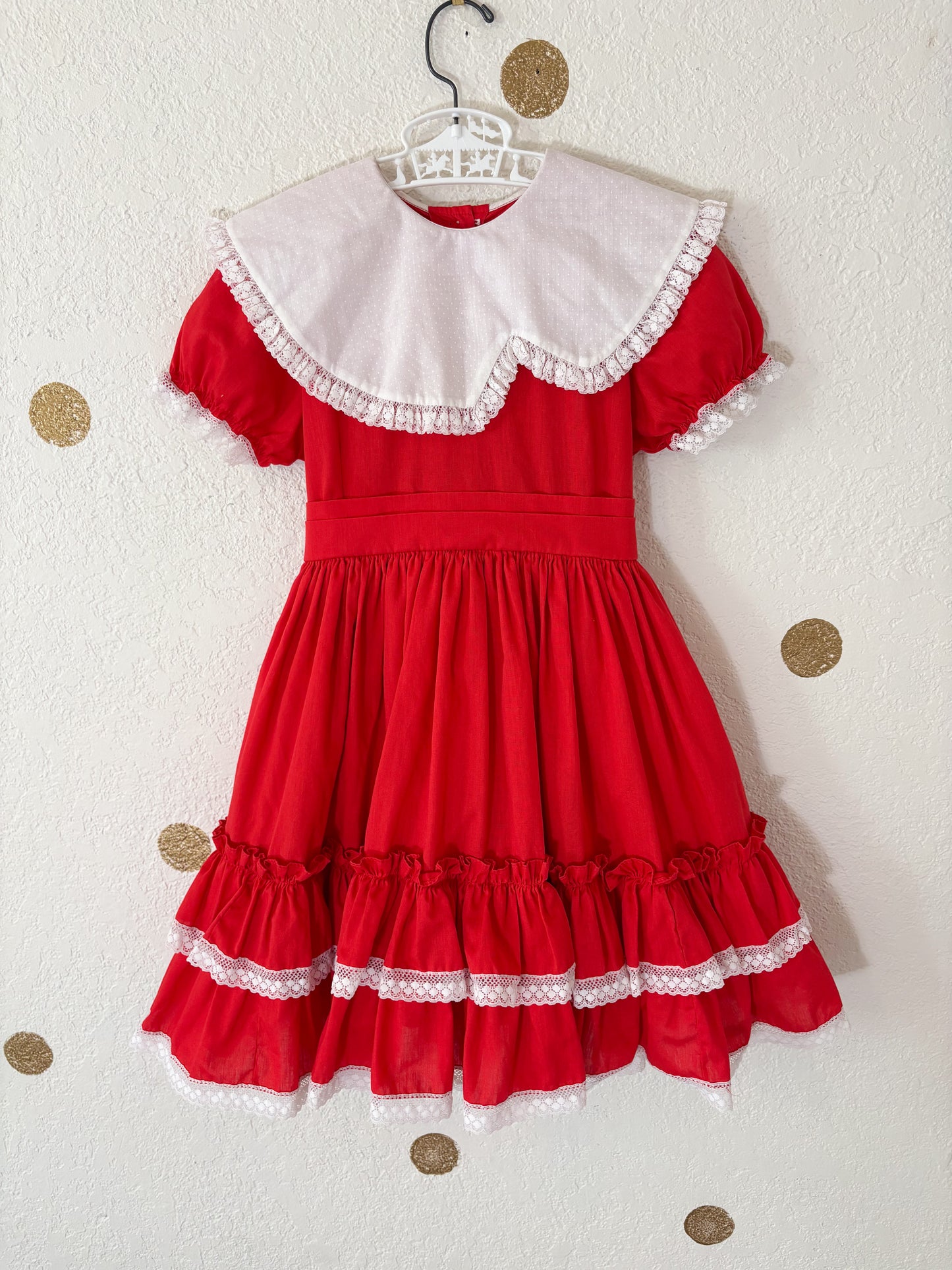 Vintage Small World full circle party dress.