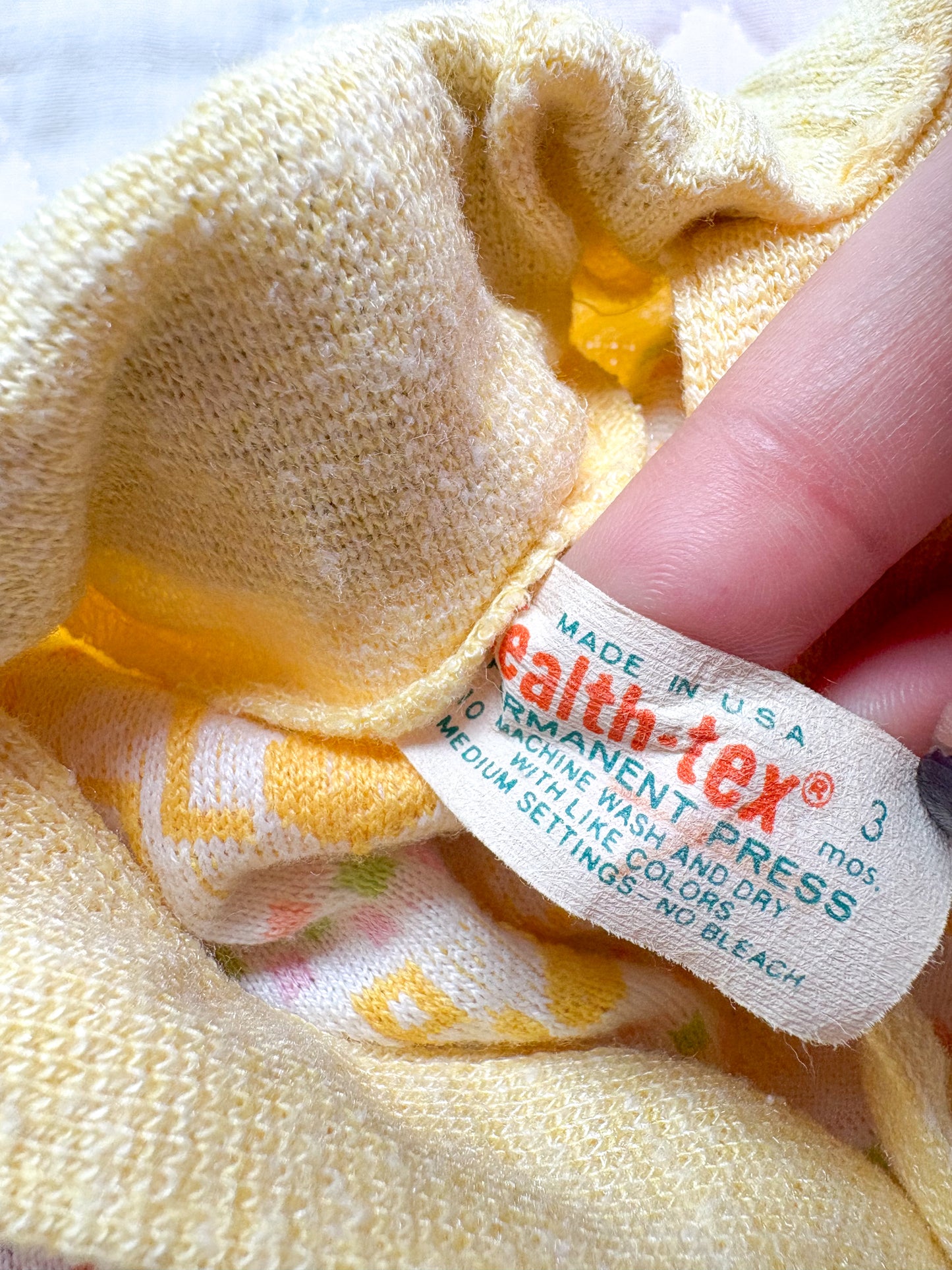 Vintage Healthtex Lollipop Baby romper + matching top set.
