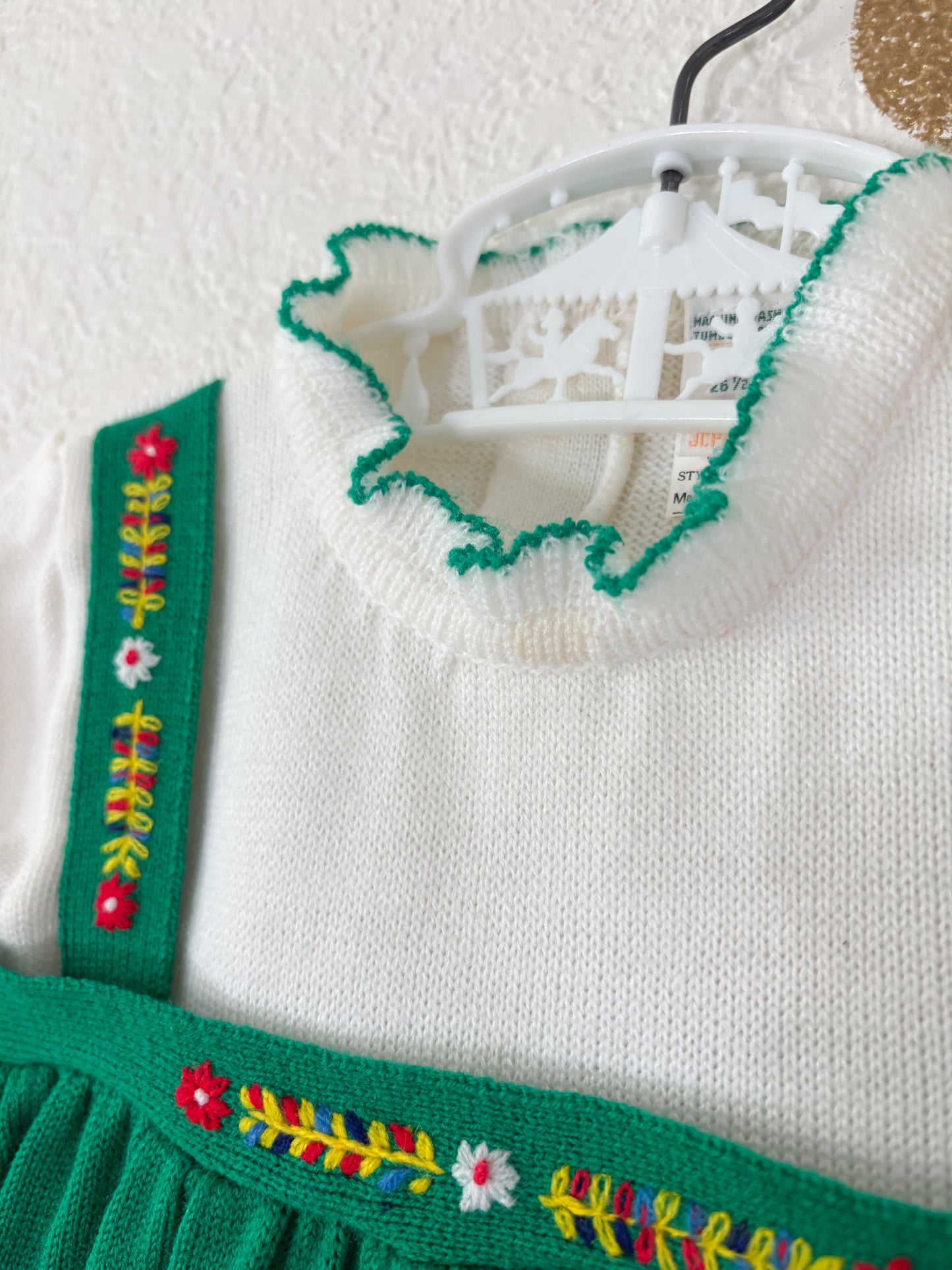 Vintage Toddletime acrylic baby dress.