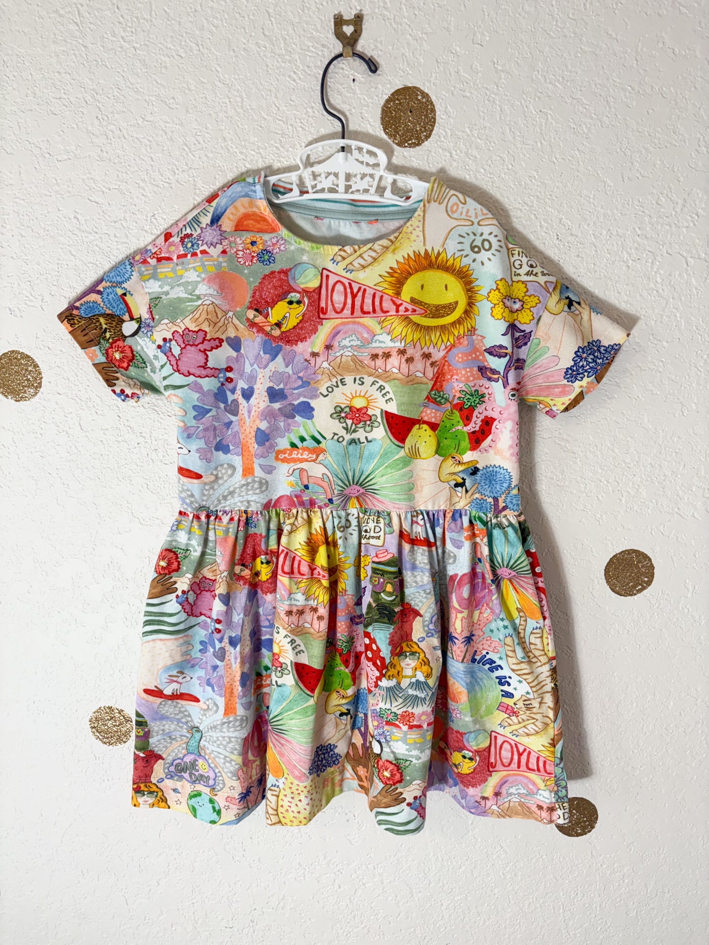 Modernish Oilily AOP dress.