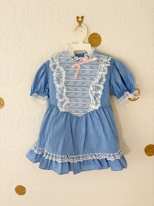 Unbranded deadstock vintage toddler prairie dress.