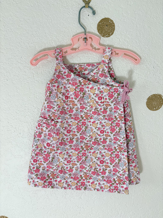 Vintage Old Navy wrap floral baby dress.