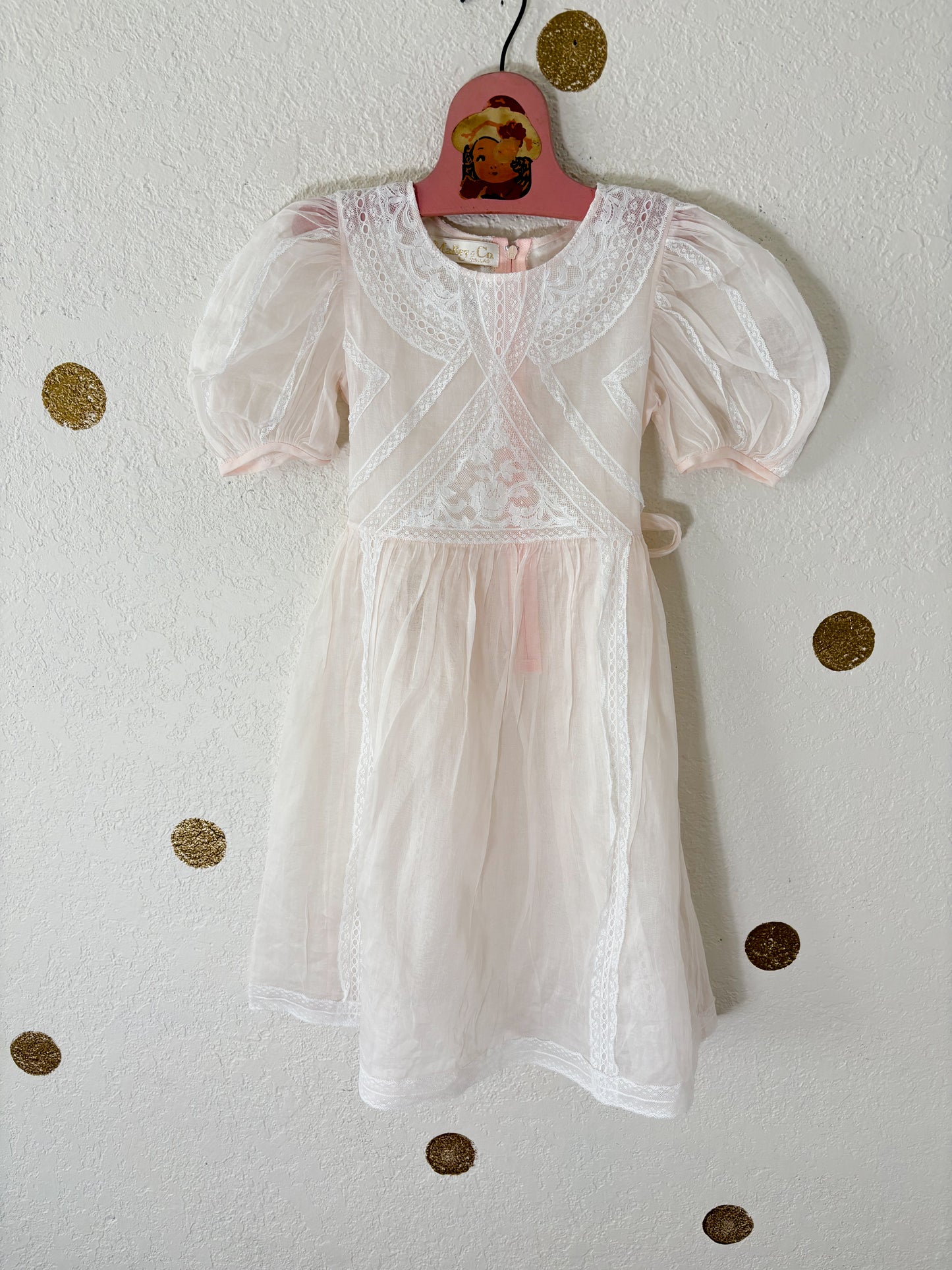 Vintage Malley & Co Dallas sheer dress.
