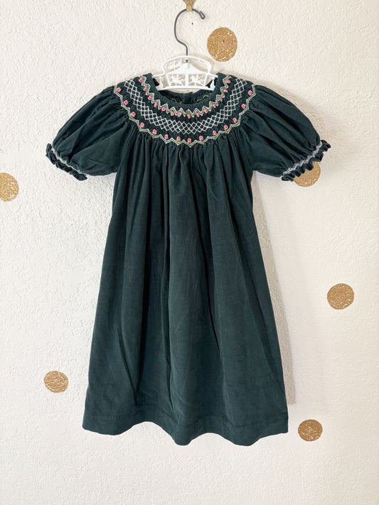 Modern boutique Mom & Me smocked toddler dress.
