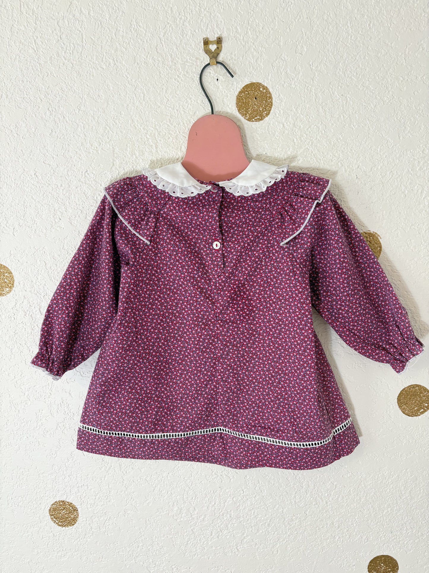 Vintage Evy dainty floral toddler dress.