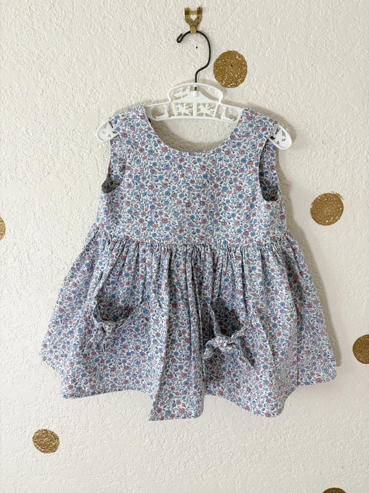 Vintage floral toddler jumper/tunic.