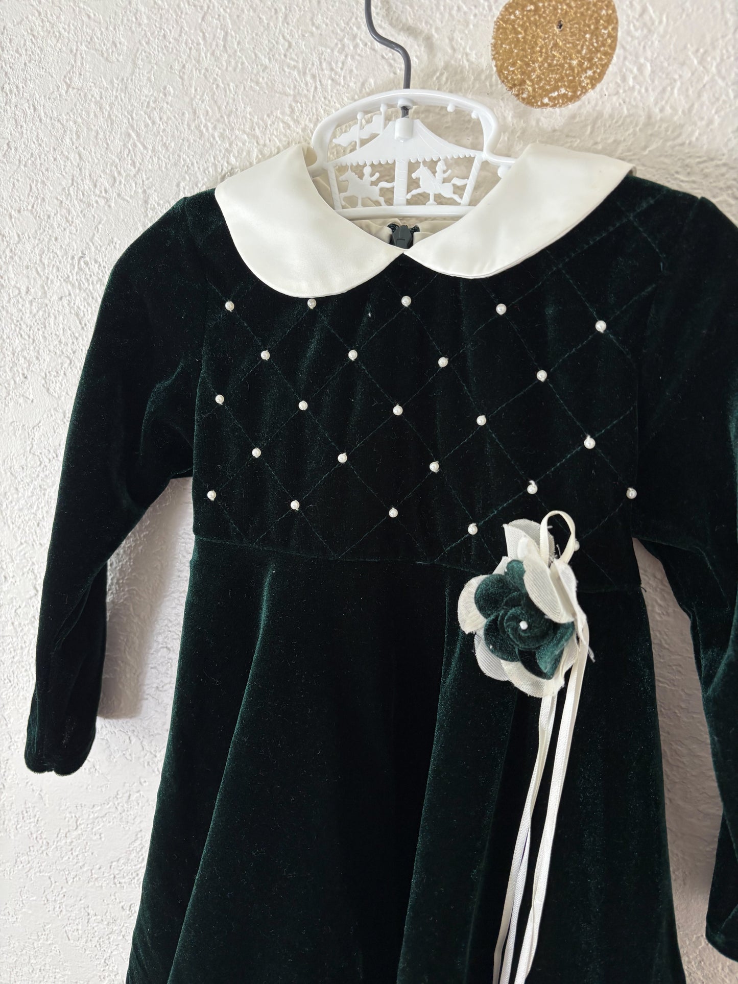 Vintage/y2k GoodLad velour toddler dress.
