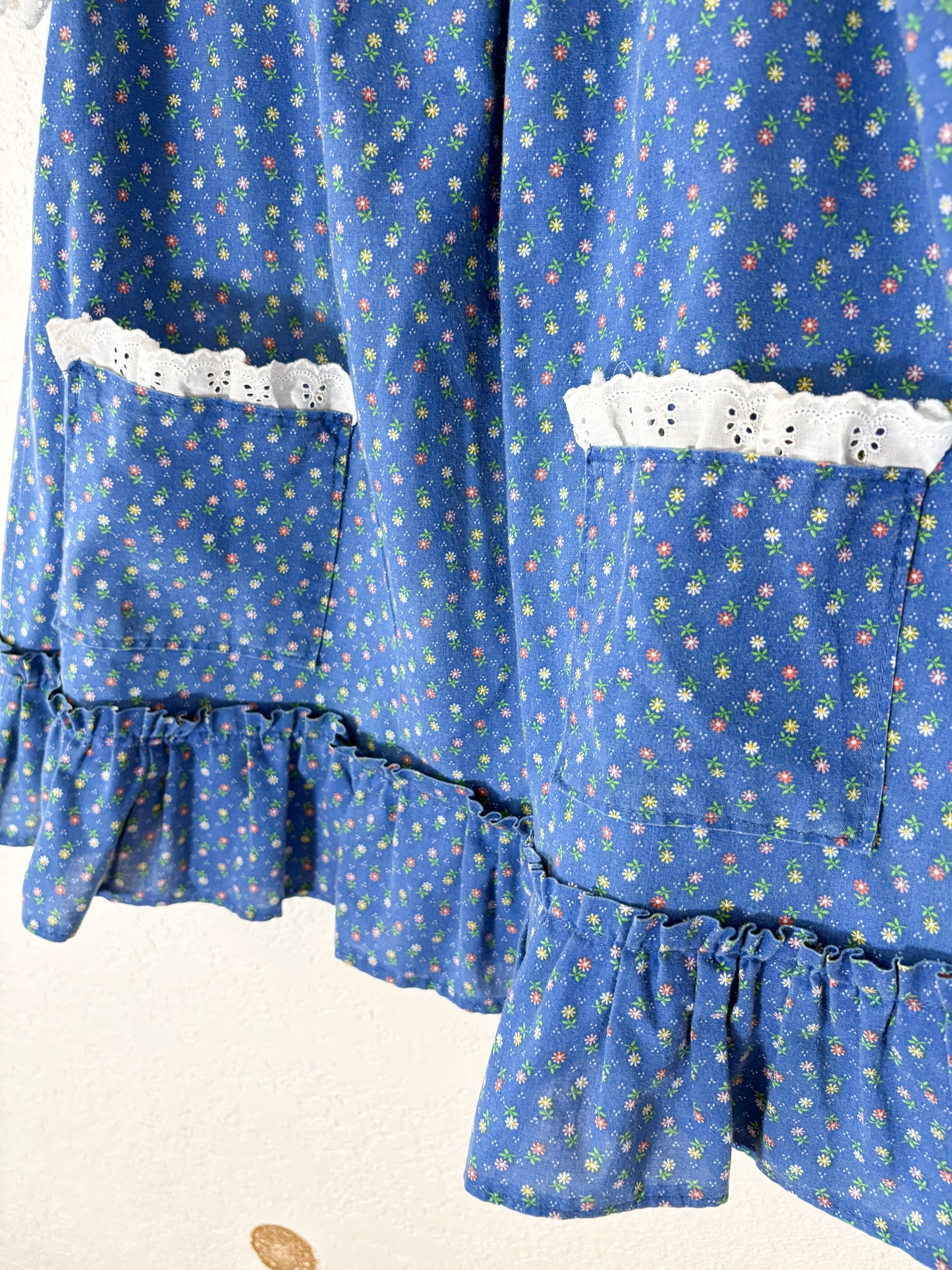 Homemade vintage dainty floral toddler dress.
