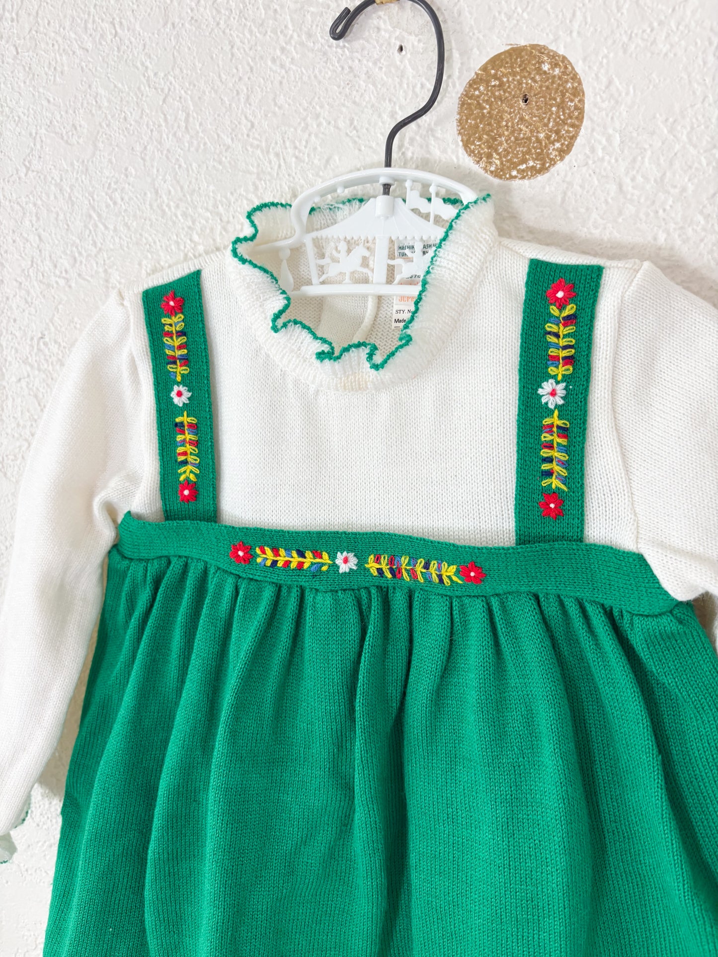 Vintage Toddletime acrylic baby dress.