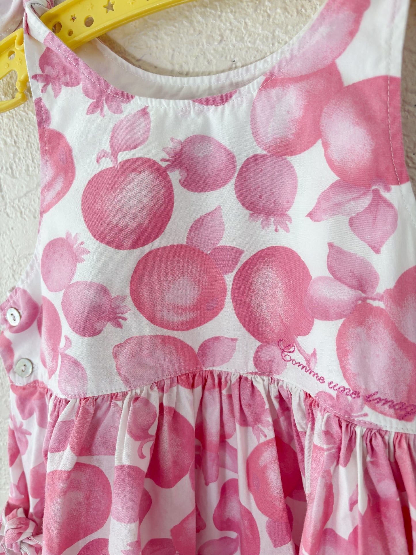 Vintage Comme Une Image French bean AOP fruit dress.