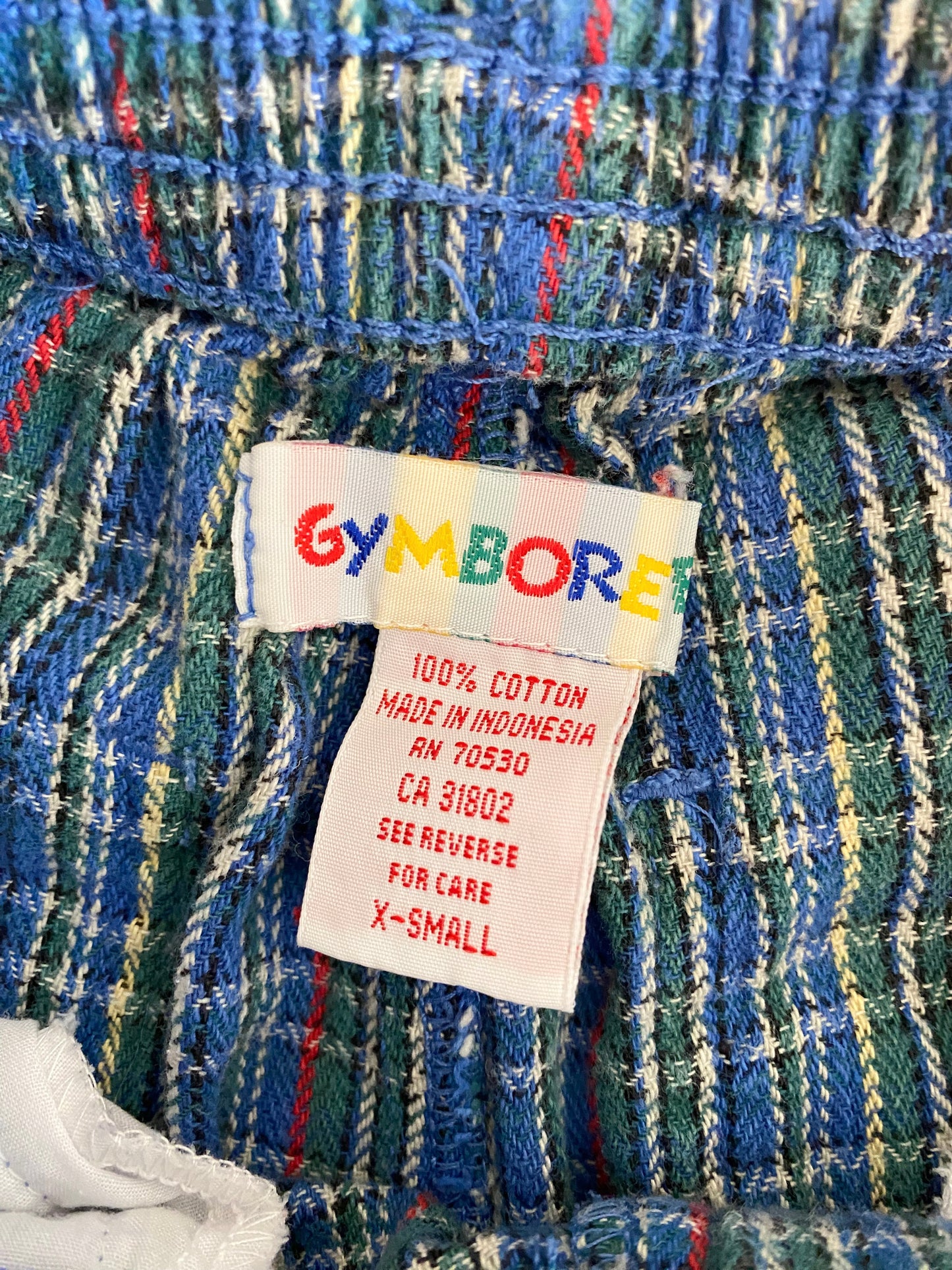 Vintage Gymboree plaid pants.