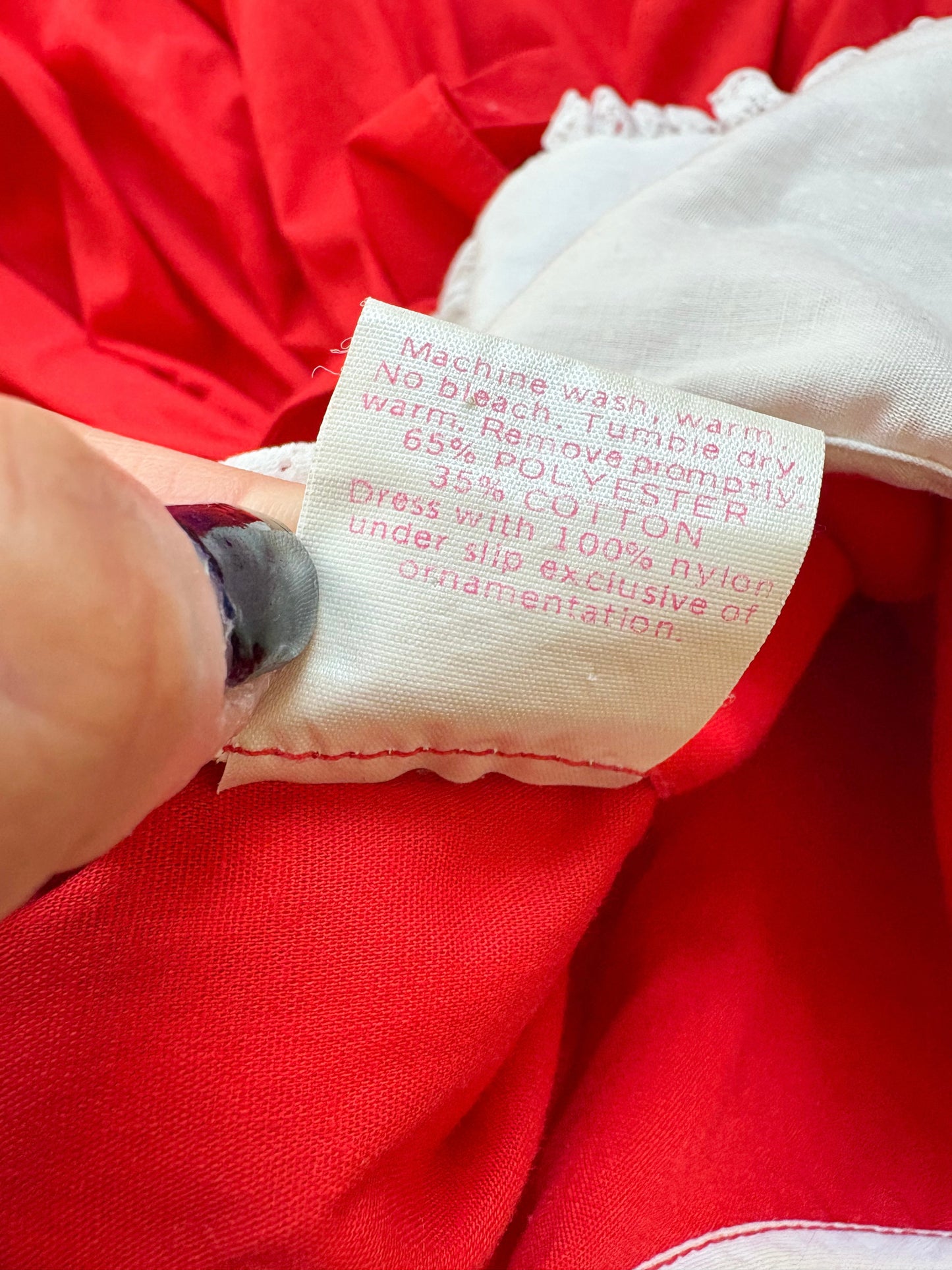 Vintage Small World full circle party dress.