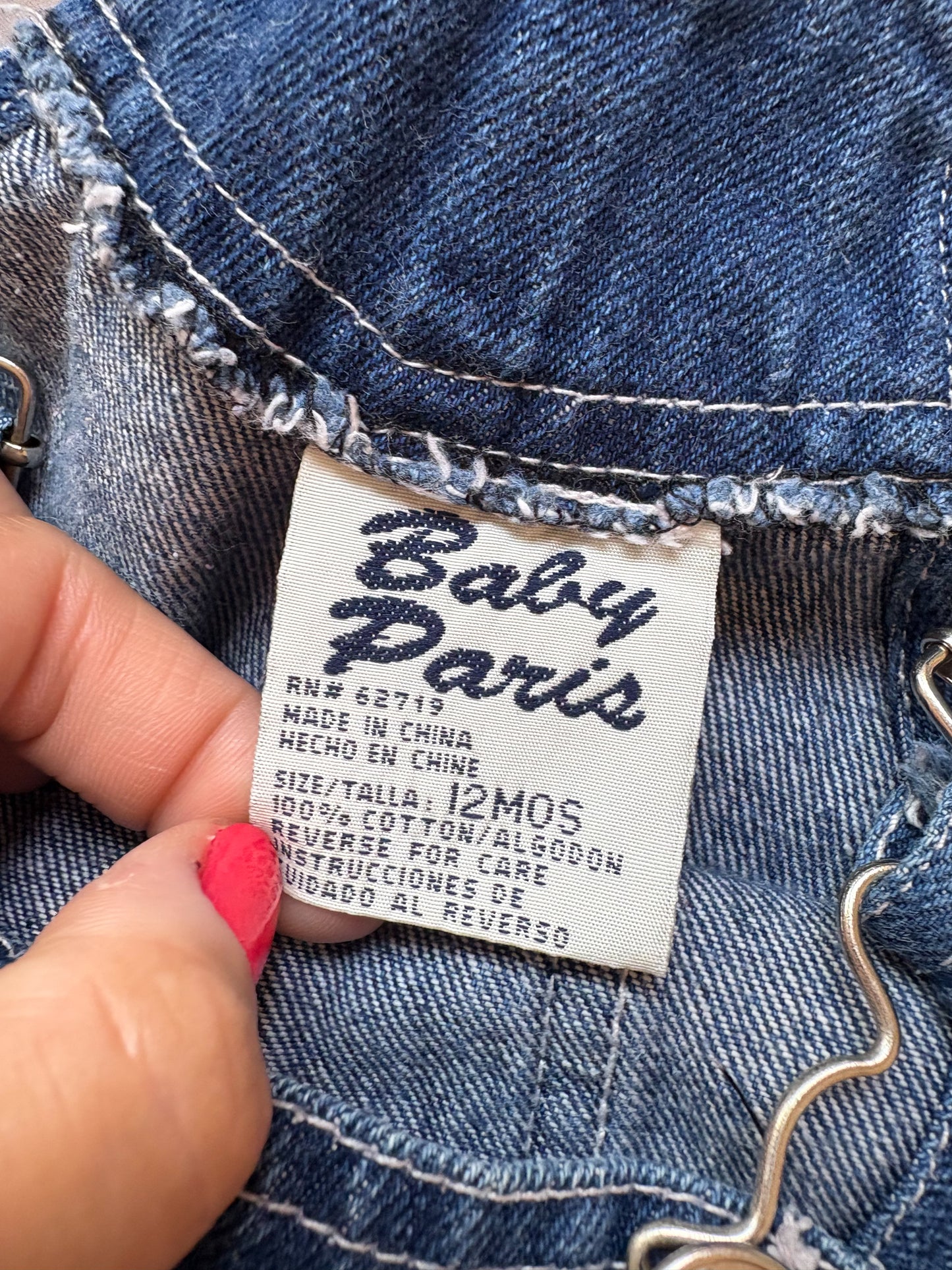 y2k Baby Paris baby overalls.