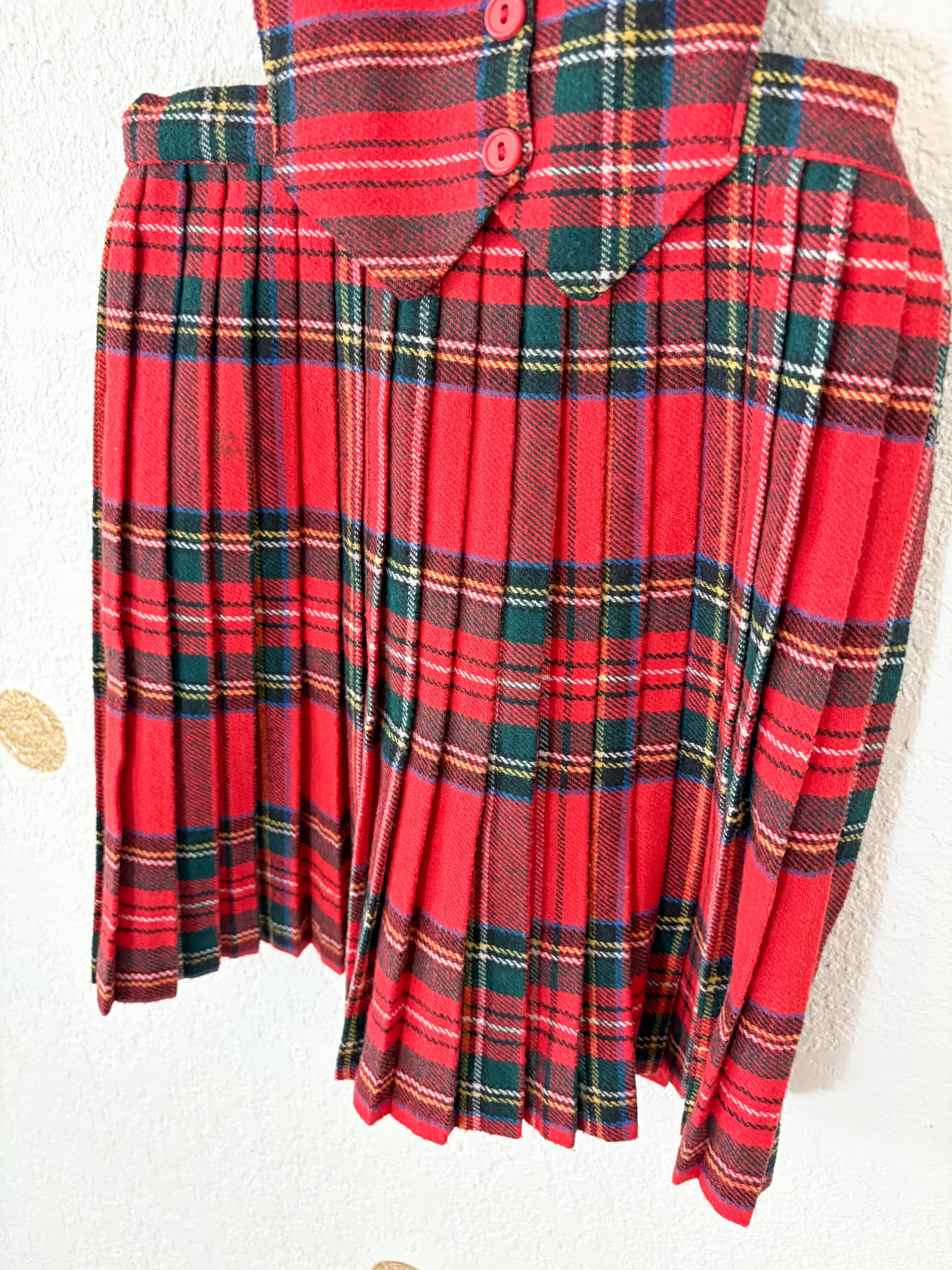 Vintage plaid/tartan made in Ireland dress.