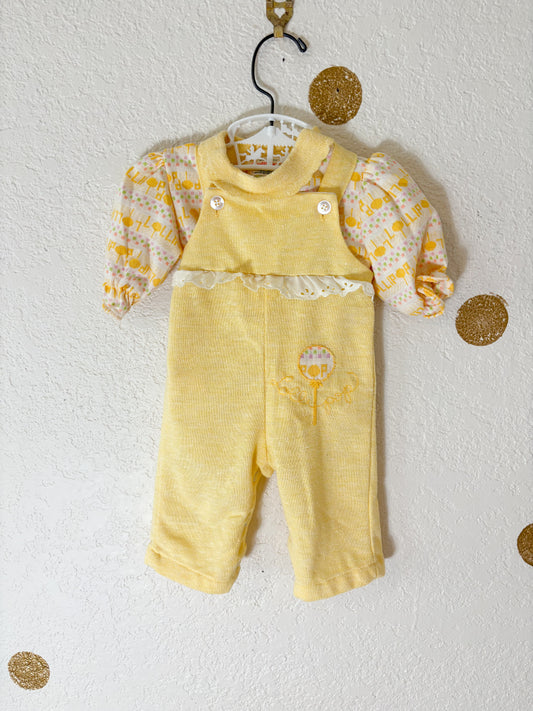 Vintage Healthtex Lollipop Baby romper + matching top set.