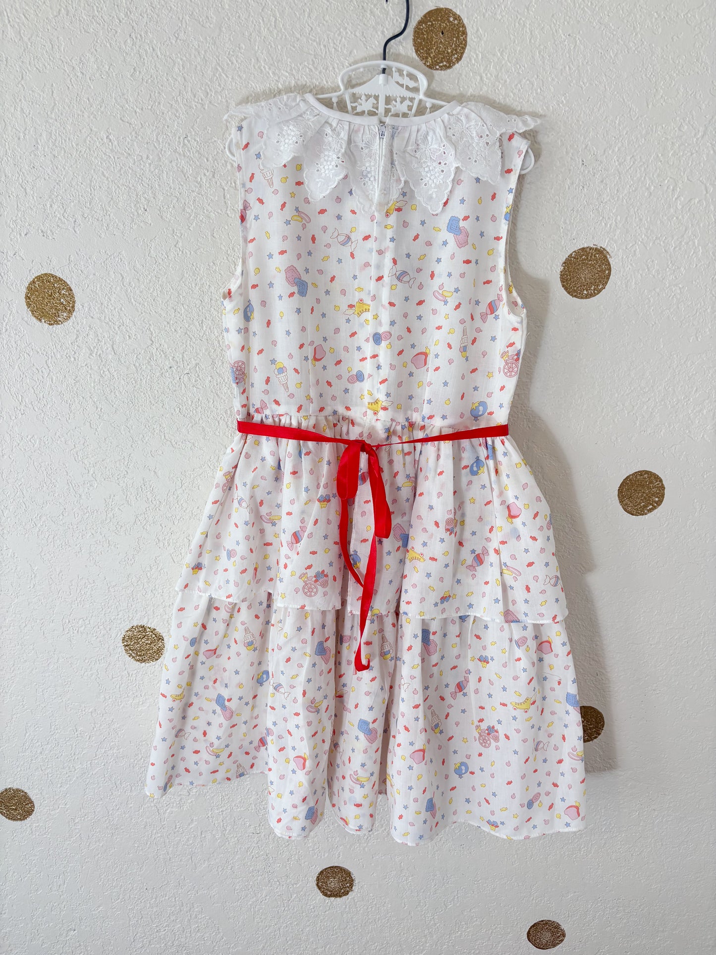 Unbranded vintage AOP candies patterned dress.