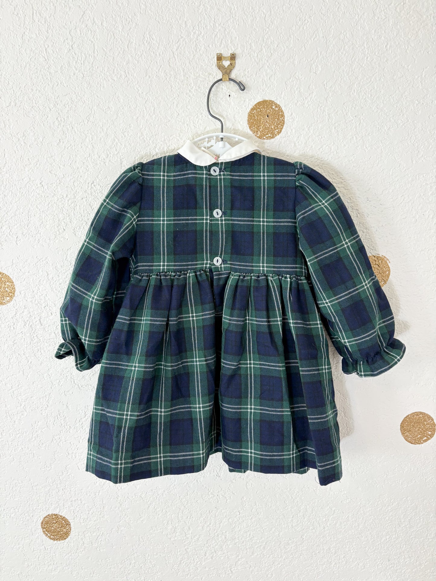 Unbranded vintage plaid toddler dress.