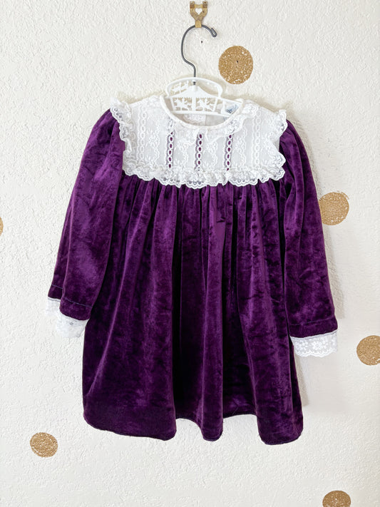 Vintage velour toddler dress.