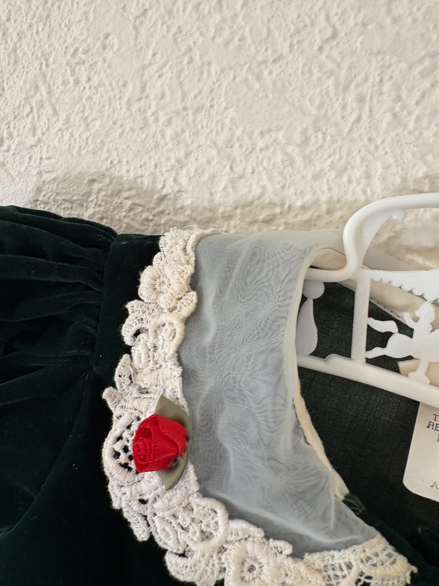 Vintage Oshkosh Collection velvet baby dress.