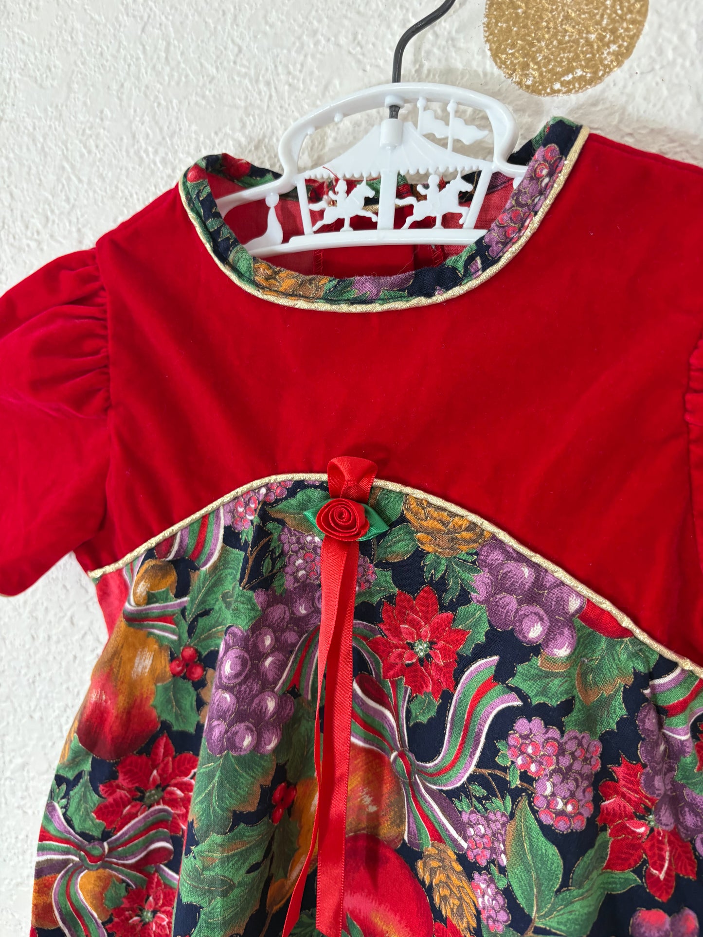 Vintage Little Precious toddler holiday dress.
