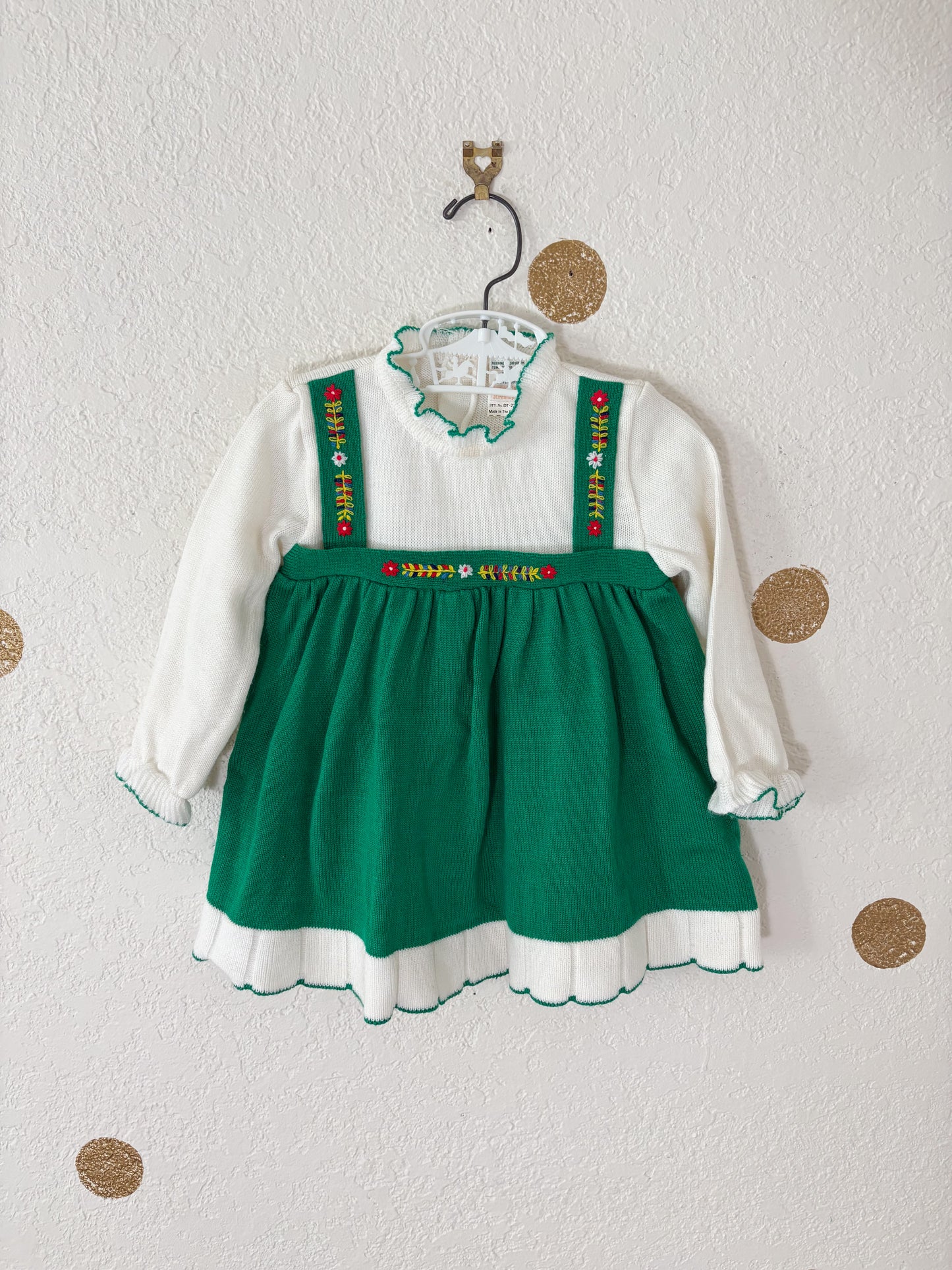 Vintage Toddletime acrylic baby dress.