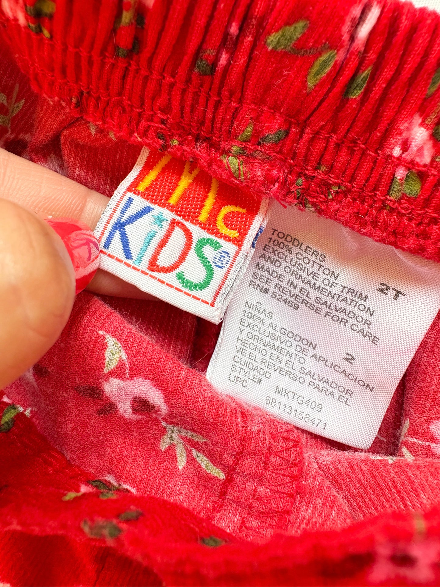 Vintage/y2k McKids lightweight floral toddler pants.