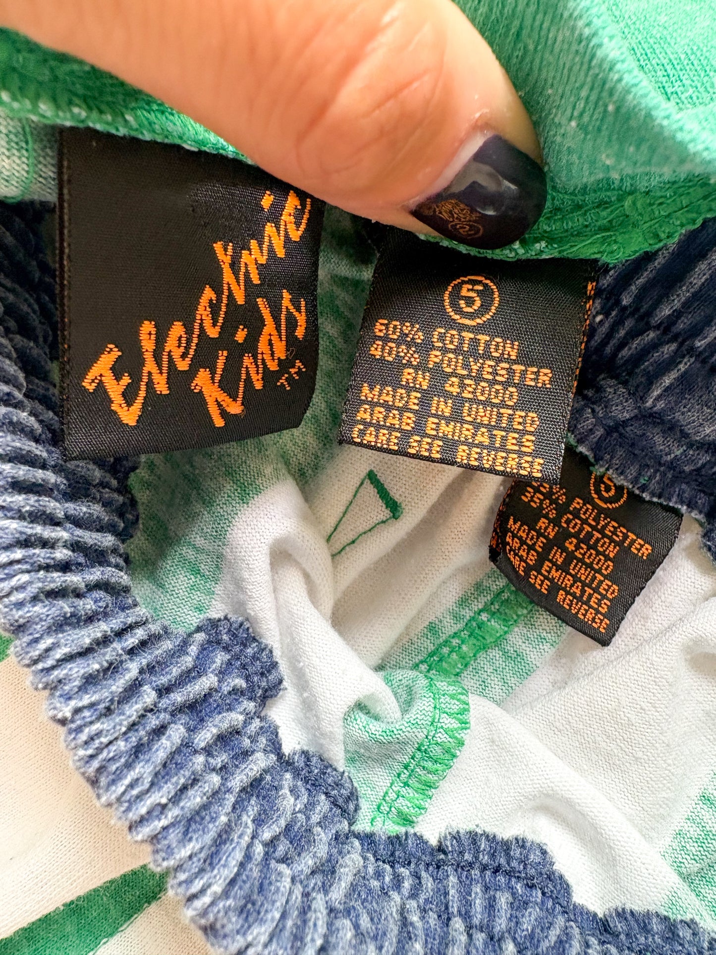 Vintage Electric Kids striped two piece set.