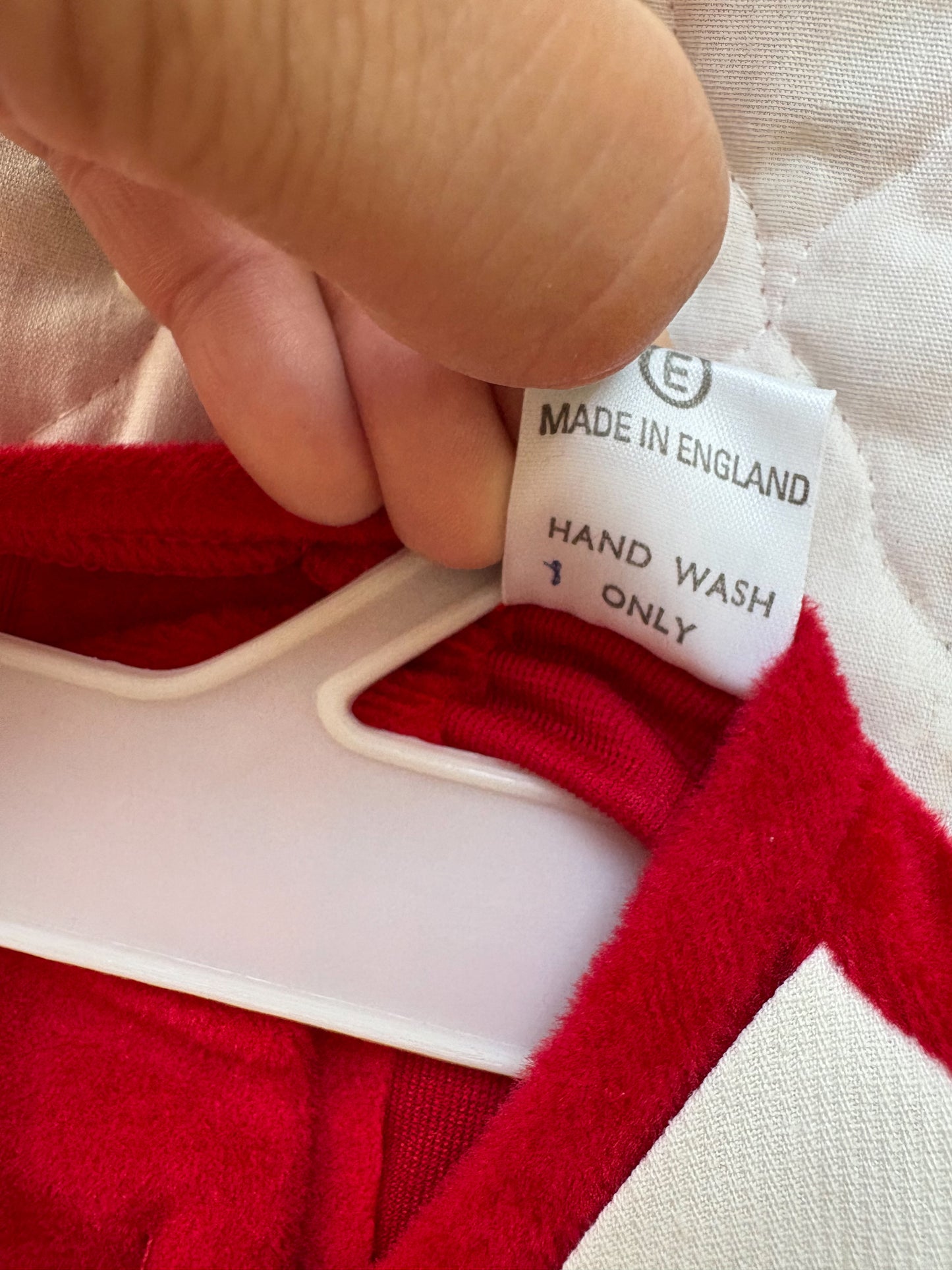 NWOT unbranded vintage toddler velour dress.