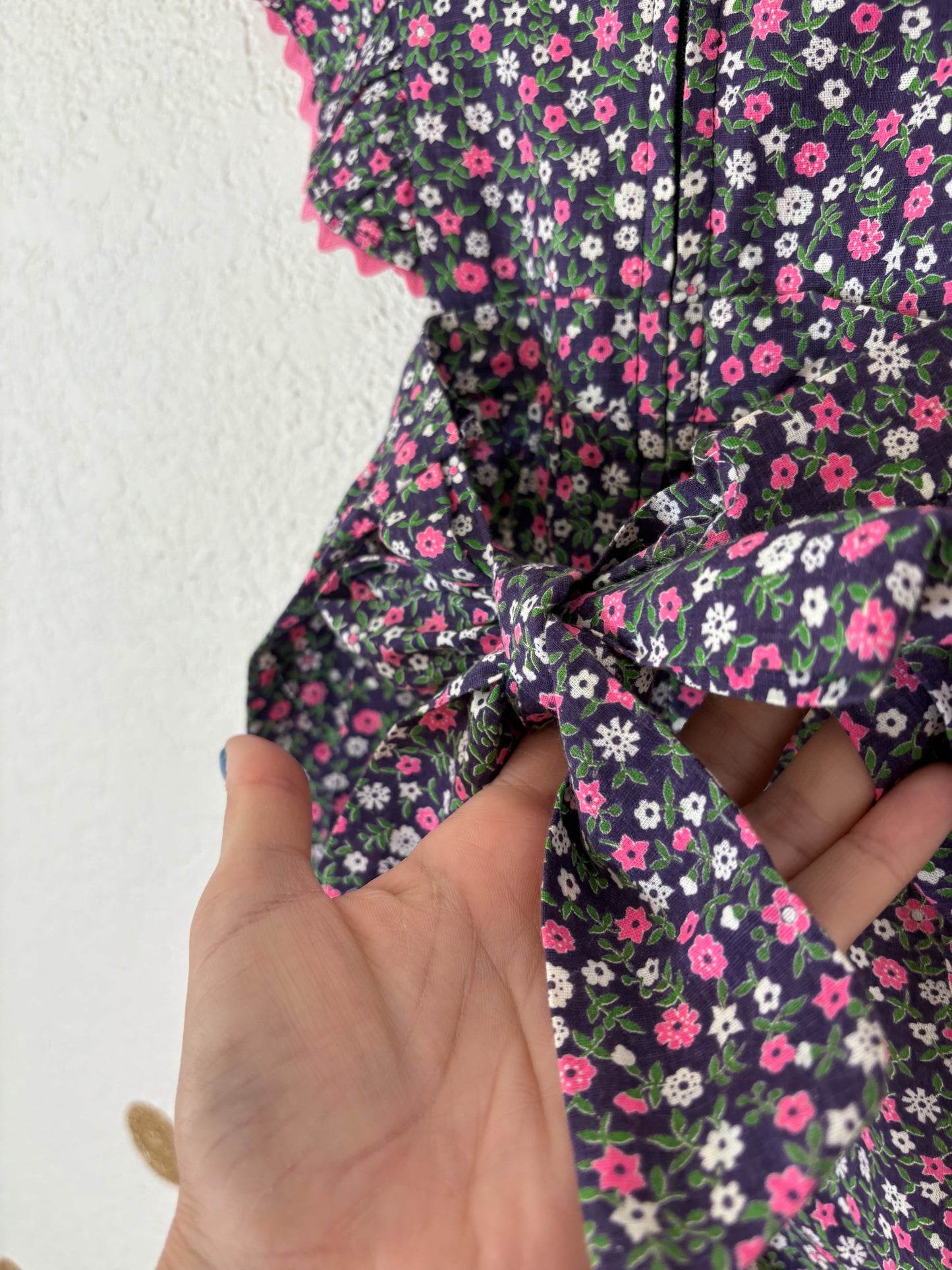 Homemade vintage baby romper.