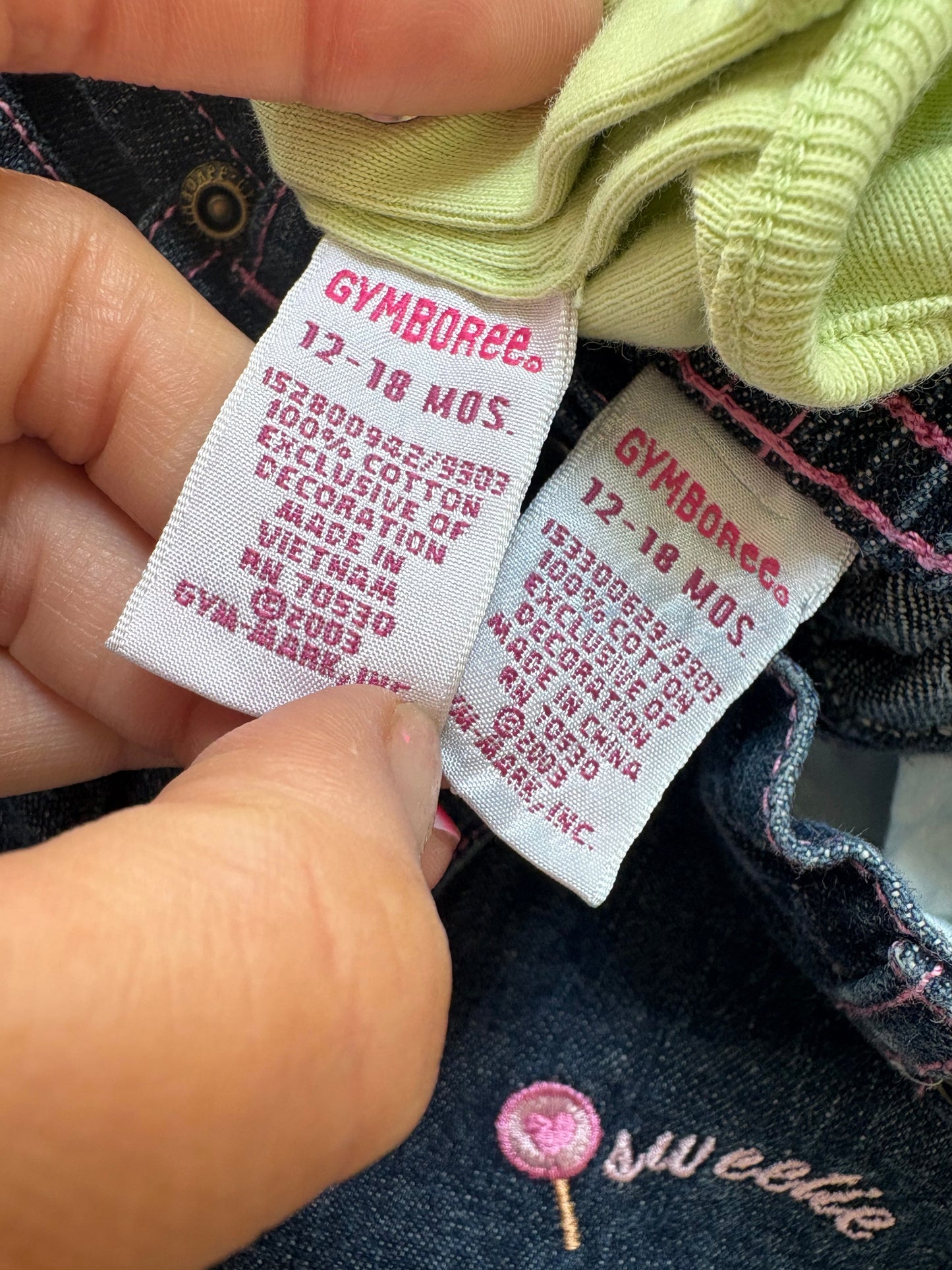 Vintage Gymboree 2 piece baby set.
