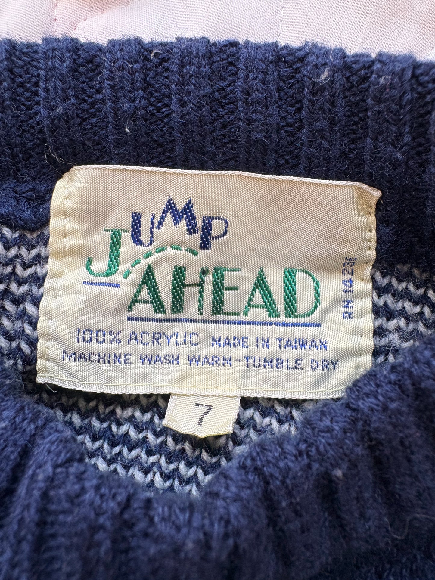 Vintage acrylic boy's sweater.