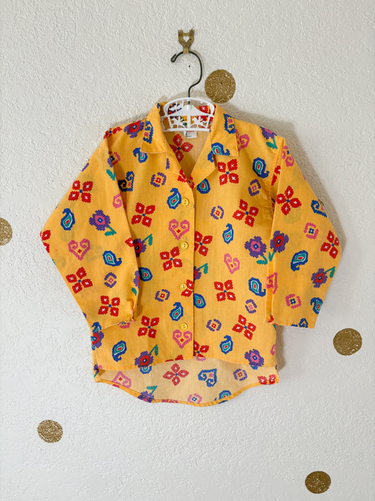 Vintage Healthtex AOP button up.