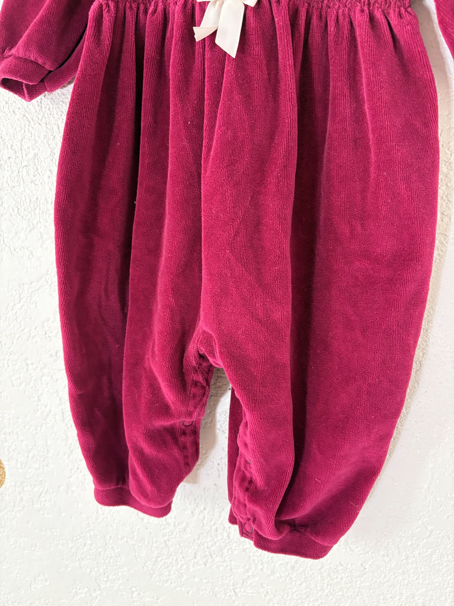 Vintage Carter's velour baby romper.