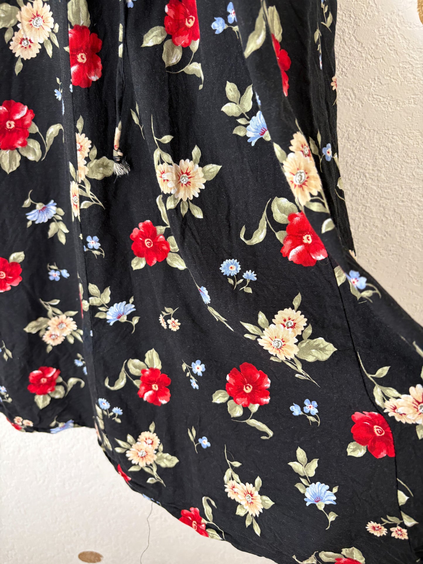 Vintage California Concepts floral midi dress.