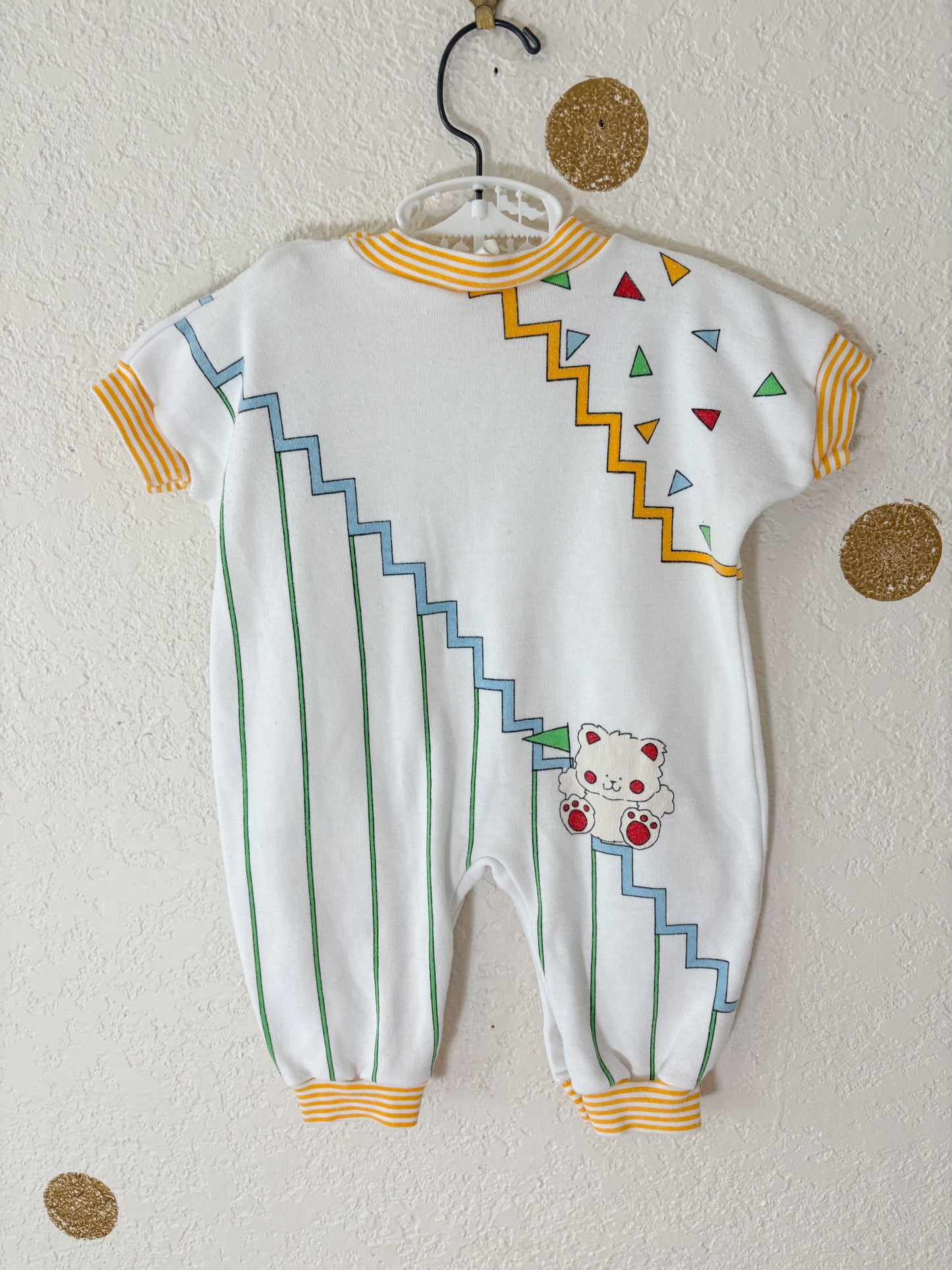 Vintage Small Stars baby romper.