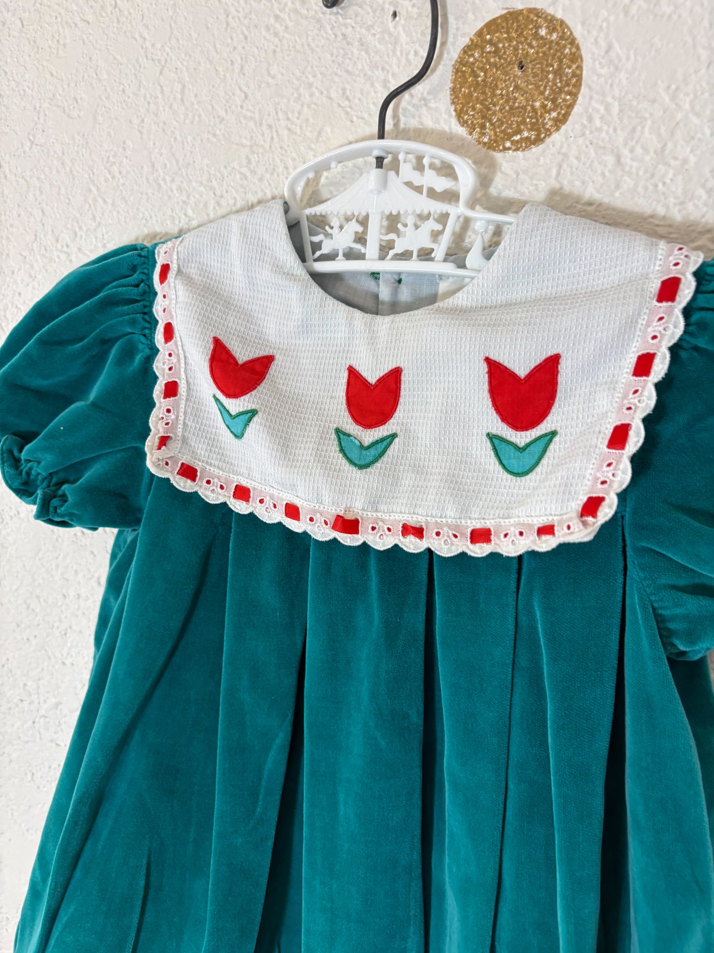 Unbranded vintage velour dress.